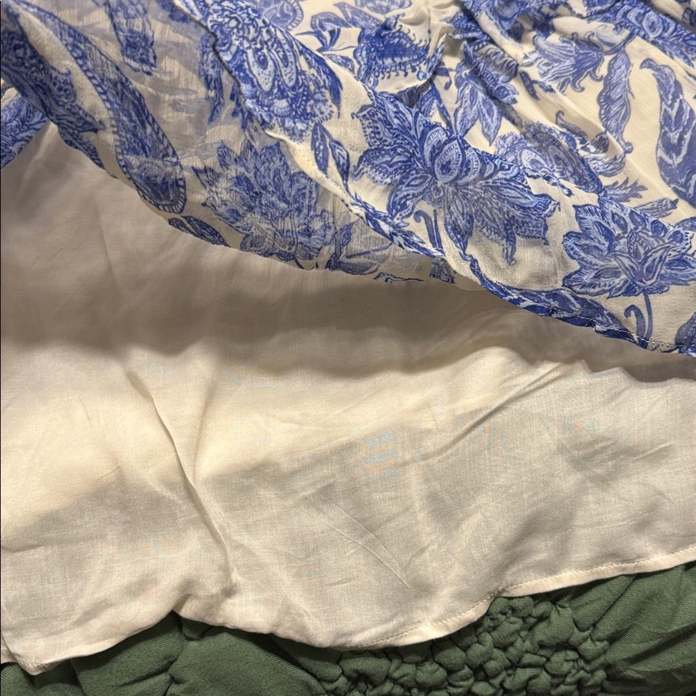 ✨ Anthropologie Short-Sleeve V-Neck Asymmetrical Dress Sz XL - Picture 6 of 6